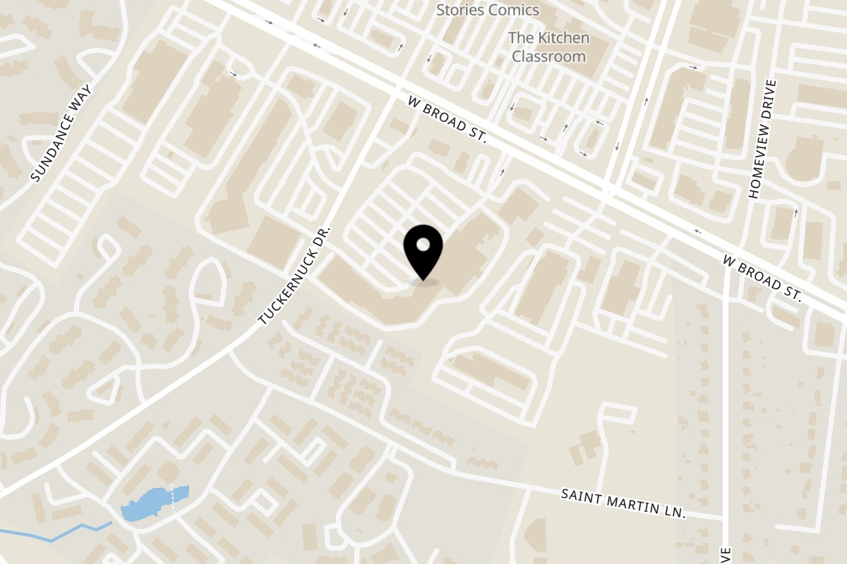 Map showing the location of Dunya Kabob RVA on 9039 W Broad St in Richmond